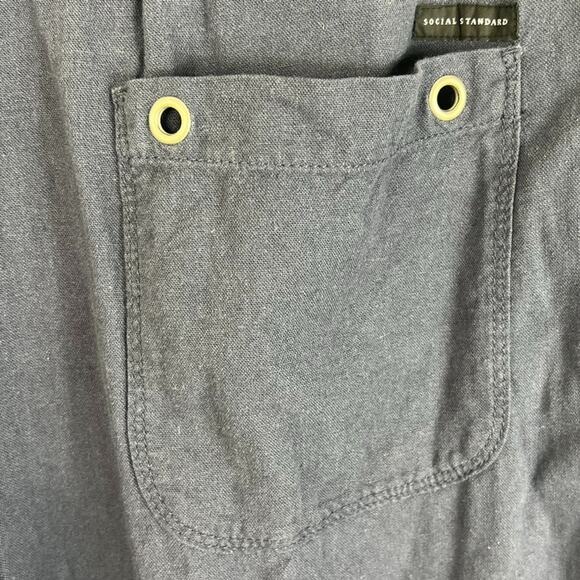 Social Standard by Sanctuary Jogger Pants XXL/EEG Blue Linen Blend Solstice - Picture 5 of 12